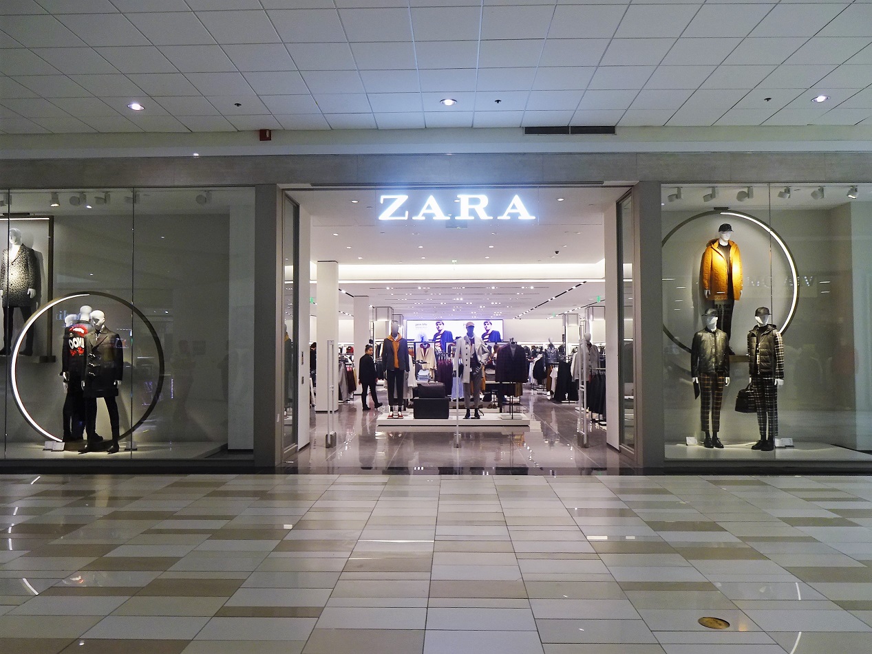 zara in the mall